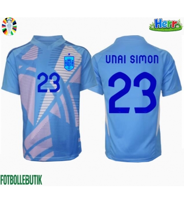 Spanien Unai Simon #23 Målvakt Hemmatröja EM 2024 Kortärmad